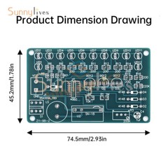 Soldering Practice CD4060 SMT Music Circuit Board LED Electronic Project DIY Kit