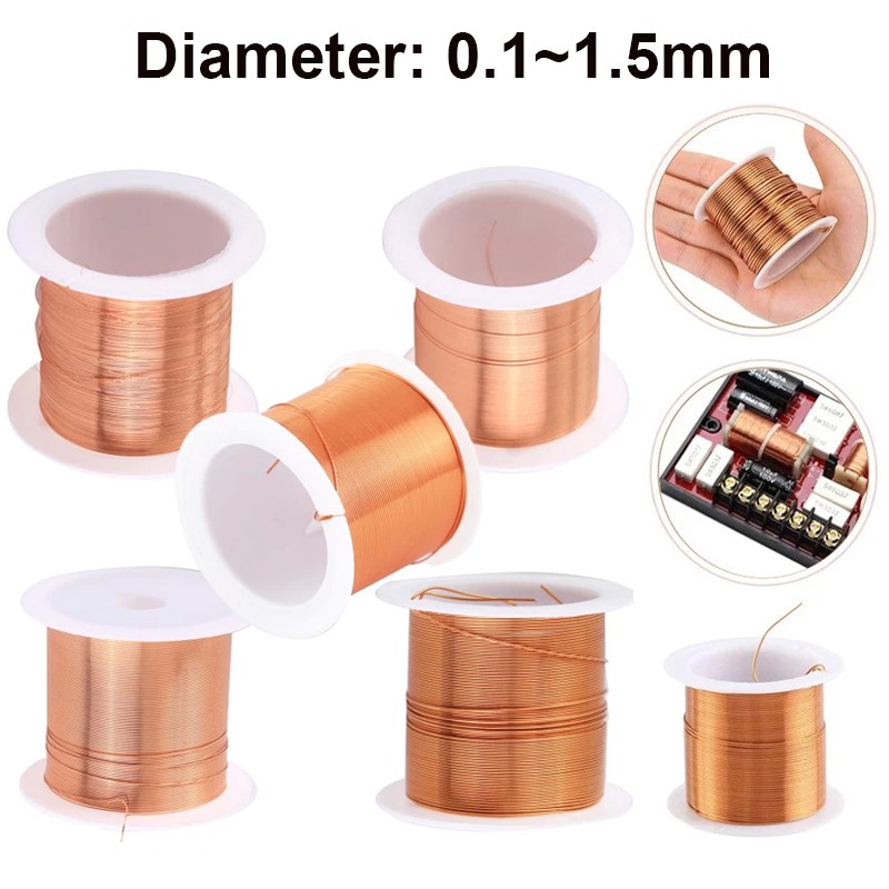 50g Magnet Wire Gauge 0.1~0.9mm Enameled Coppers Coil Winding