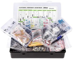 Comprehensive 2200-Piece Electronic Component Kit for DIY Electronics Projects