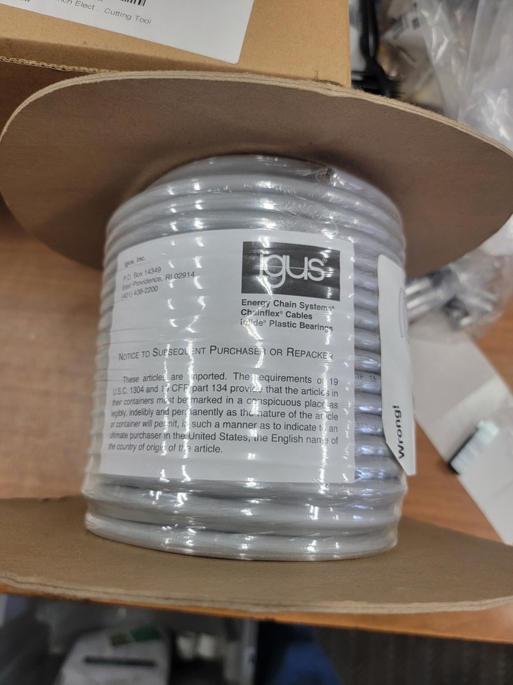Igus Chainflex Cf78-Ul-07-03-100 18 Awg 3 Conductor Contin Flex Cable 100ft.