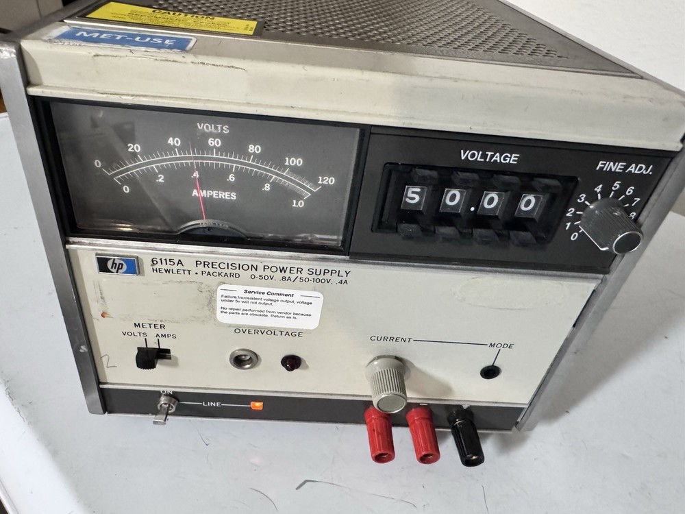 HP 6115A Precision power supply 0-50V @ 0.8A, 50-100V @ 0.4A