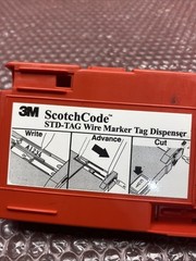 Used 3M ScotchCode STD-TAG Wire Marker Dispenser