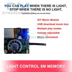 8M Recordable Sound Module MP3 Music Voice Player Board for Greeting Card DIY