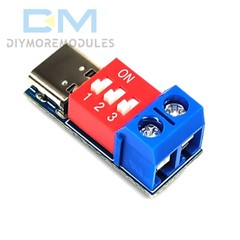 Type-C PD Fast Charging Decoy Trigger Module 5V 9V 12V 20V Adjustable Voltage 5A