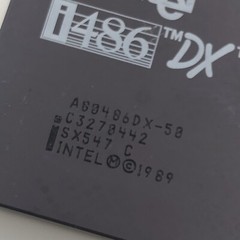 NEW Intel 486 DX 50MHZ A80486DX SX546 i486 CPU Processor Gold Vintage Rare DX50