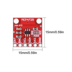 6pcs MCP4725 Breakout Module I2C DAC 12Bit Development Board 2.7V to 5.5V Sup…