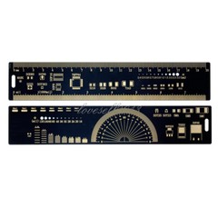 20cm Multifunctional PCB Ruler PCB Measuring Tool Angle Measure Meter Black NEW