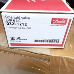 2PCS LOT- Danfoss 032L1212 Solenoid Valve EVR 6 NC 3/8in, ODFx3/8in- Brand New