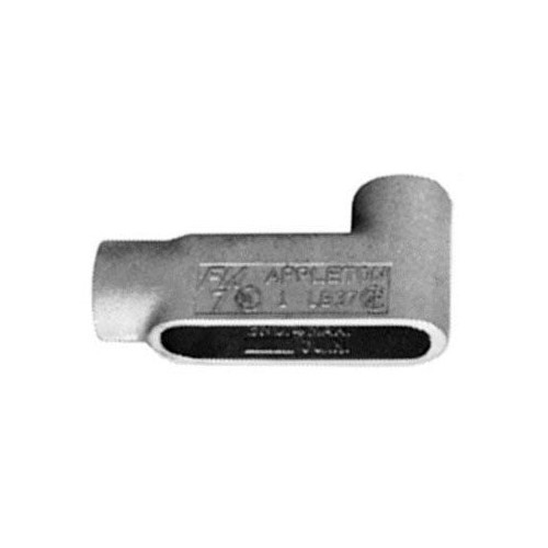 Appleton APPLB-87SA, 3″, Aluminum, FM 7, 2-Hub, 90D, LB-Type, Conduit Body, 1pc