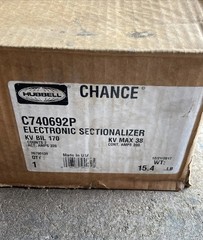 Hubbell Chance C740692P Electronic Sectionalizer KV BIL 170 KV MAX 38 USA