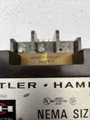 C10FN3 Cutler-Hammer NEMA Size 4 Contactor 480V Coil