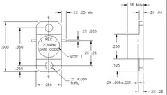(1 PIECE) 2L8NBN-DF, 2L8NBN, DROP IN ISOLATOR, X-BAND, 9.55-10.625 GHz, -40-85°C