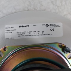 EDWARDS SIGNALING 964-1A-4RW / 9641A4RW 4 Inch Speaker White – New In Open Box