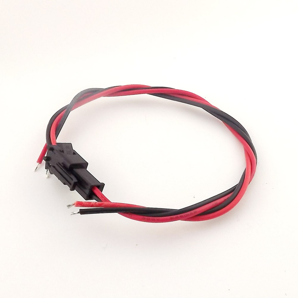 10set 20cm SM 2Pin 22AWG Wire Male and Female Connectors Cable Pitch 2.54mm