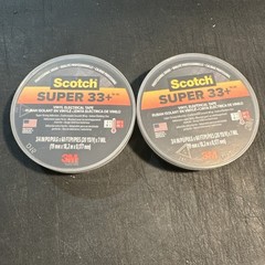 3 Scotch Electrical Tape Profesional Grade 3/4×66 Ft One 35 White, two 33+ Black