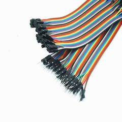 DuPont 2.54 40P Rainbow Cable Ribbon Female to Female/Male 10-100CM Jumper Wire