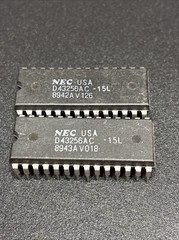 Pair NEC D43256AC-15L 8-Bit Static CMOS RAM 32,768 Word DIP-28 IC Chip @CPUCD