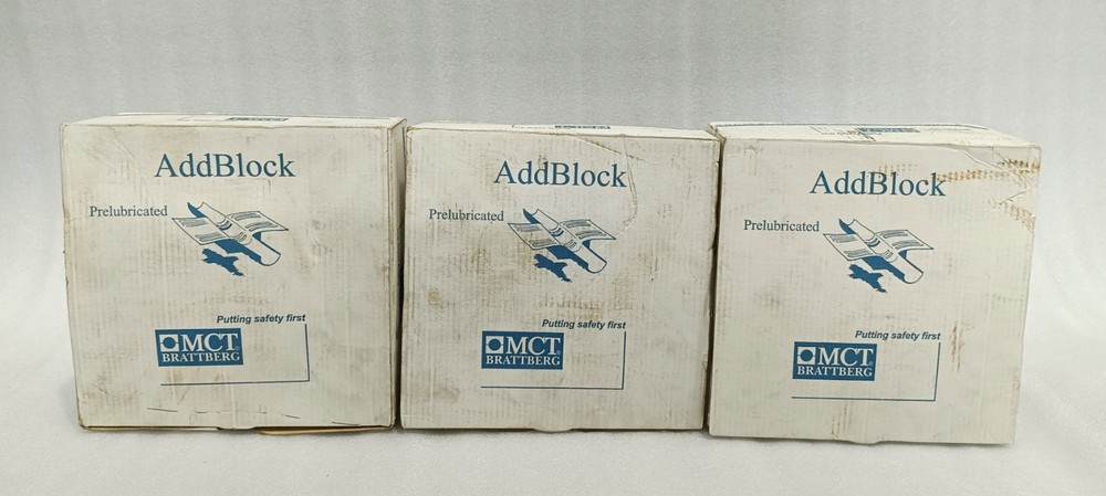 Lot of 36 MCT Brattberg AddBlock 40/24-28 3-40424280 Cable Seal Insert 18 Pair
