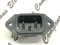 1pcs – SWITCHCRAFT EAC311 10A 250V AC MALE RECEPTACLE AMOUNT IEC INLET SOCKET