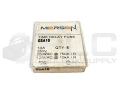 PACK OF 5 NEW MERSEN FERRAZ SHAWMUT GSA10 TIME-DELAY FUSE 10AMP 250V