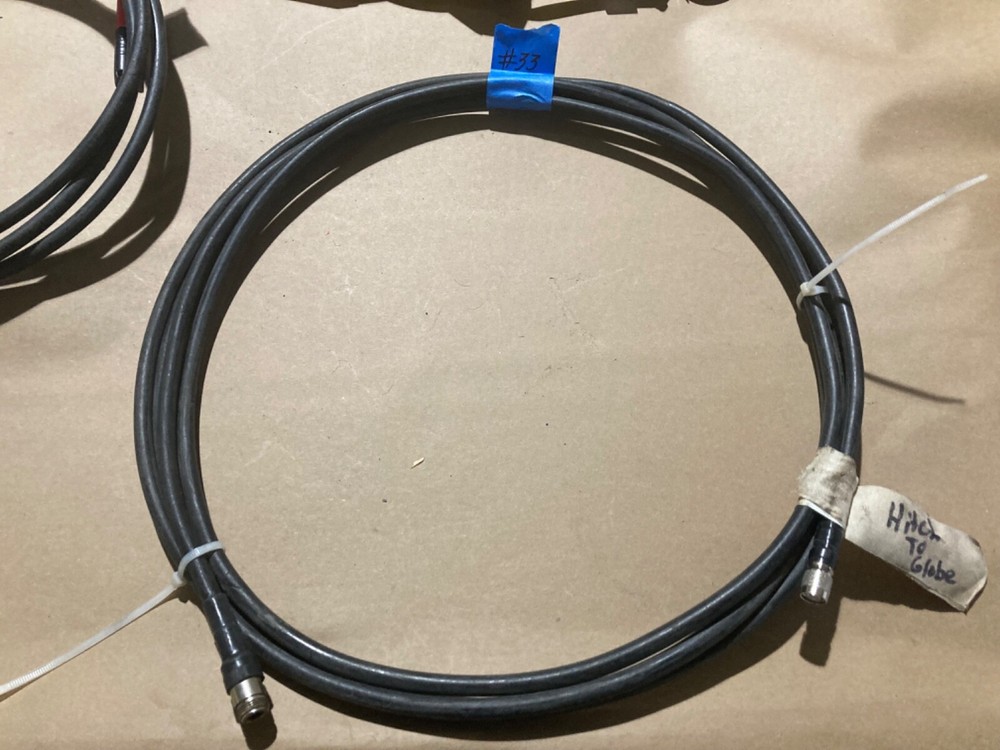 Trimble heavy coax cable hitch to globe