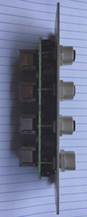 Mencom Ethernet Jack 5 PCB MT FEM RECP, D 24-4MDE45-RJ45-PCB
