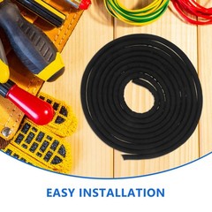 Pet Proof Black Polyester Cable Protector Sleeve for Electrical and Audio Cords