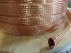 15 FEET 3/4″ BRAIDED GROUND STRAP GROUNDING Bare Copper Flat Braid MADE IN USA