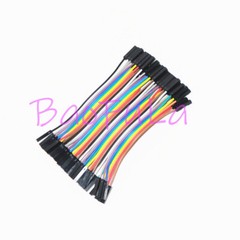 40PCS Dupont Wire Jumper Cables 10cm Female To Female 1P-1P For Arduino