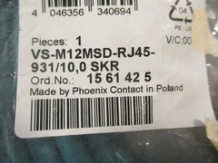 Phoenix Contact VS-M12MSD-RJ45-931/10,0 SKR Ethernet Cable 10Ft Length