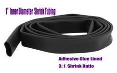 3:1 Heat Shrink Tubing-Marine Grade Wire Insulation Cable Sleeve Wrap Black/Red