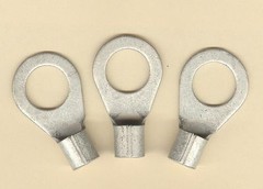 20 Non-Insulated RING Lug Terminal Connector Uninsulated #6 Gauge Wire 1/2″ Stud