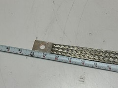 Blackburn 24″ x 1″ Flat Braided Tinned Copper 1 Hole Grounding Strap 76.8 KCMIL