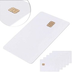 Plastic cards blank cards chip card ATMEL AT24C02 chip PVC white glossy