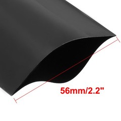 PVC Heat Shrink Tubing 56mm Flat Width for AAA Power Suppliers Black
