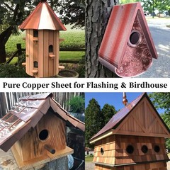 0.3-6mm Natural 99% Pure Copper Sheet Plate Metal guillotine cut -Multiple Sizes