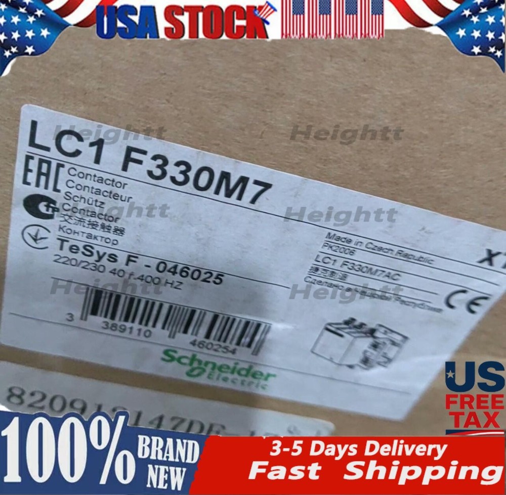 one New snd Contactor LC1F330M7 330A 220V 50/60Hz Fast Ship