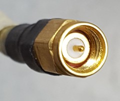 10” (inches) long Semi-Rigid CABLE 10046647-1 W/ RF Microwave Male SMA Connector
