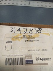 NOS Appleton VGL-1GR Green Glass Globe Incandescent Fixtures 60-150W