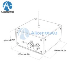 Bluetooth Music Tesla Coil AC110-240V 120W 10cm High Frequency Voltage Pulse
