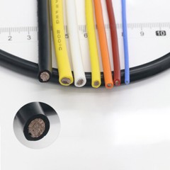 Flexible Soft Silicone Cable Wire Tinned Copper 2~30AWG 0.08mm Series Red Black