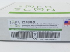 Safr Scan SFR-SC200-RF Facial Recognition Indoor Outdoor Station – NEW Surplus!