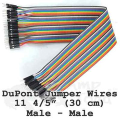 Extra Long 30cm Jumper Wires DuPont Male – Male 40 pcs Ribbon Arduino Electronic