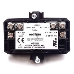 Red Lion CUB4L020 Counter, 6-Digit Red LED Backlight LCD Display, 9-28VDC