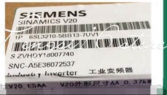 1x 1P6SL3210-5BB17-5UV1 V20 Industrial Inverter 0.75KW