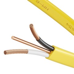 NM-B Wire 14AWG/2C Copper Core Cable 50 ft Electrical Wire with Ground