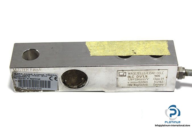 HBM BLC D1/1.1T MAX 1000 KG SHEAR BEAM LOAD CELL_BLC D1/1.1T