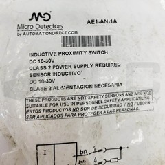 NEW AUTOMATION DIRECT AE1-AN-1A INDUCTIVE PROXIMITY SENSOR DC 10-30V