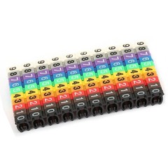 100Pcs Cable Marker Set Durable Easy-to-Use For Color-Coding Cables