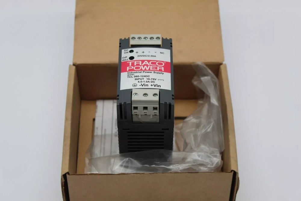 PSU, DIN Rail, 60W, 24V, AC / DC DIN Rail Mount Power Supplies TCL 060-124C